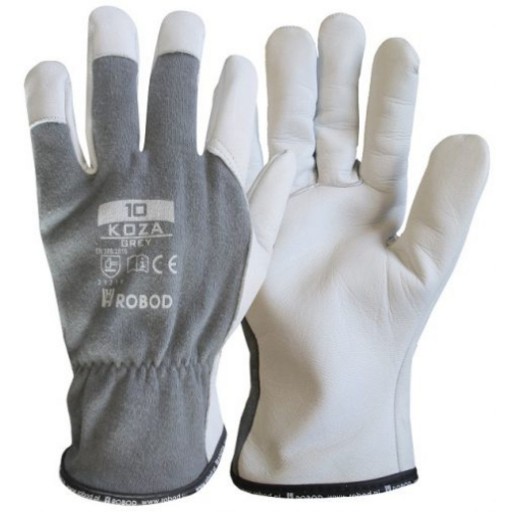Pracovné rukavice z kozej kože Strong Grey 8