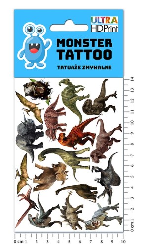 UMÝVAJÚCE DOČASNÉ TETOVANIE PRE DETI DETI DINOSAURY ORIGINÁLNE DIZAJNY