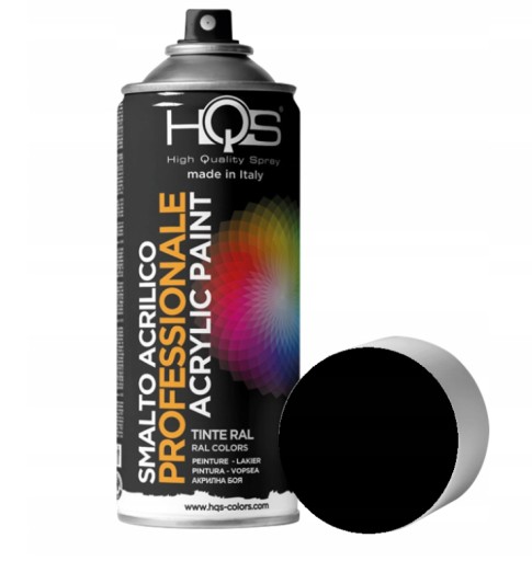 LAK V SPREJOVANÍ HQS 400ML (RAL 9010) Matná čierna