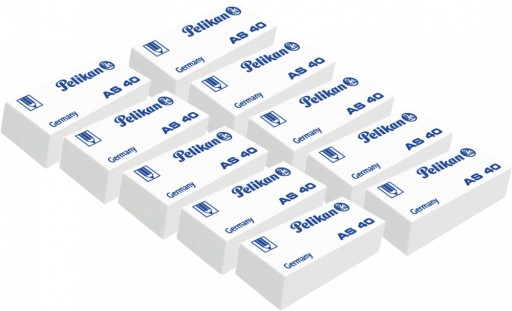 Guma Pelikan AS40 biela Herlitz x10
