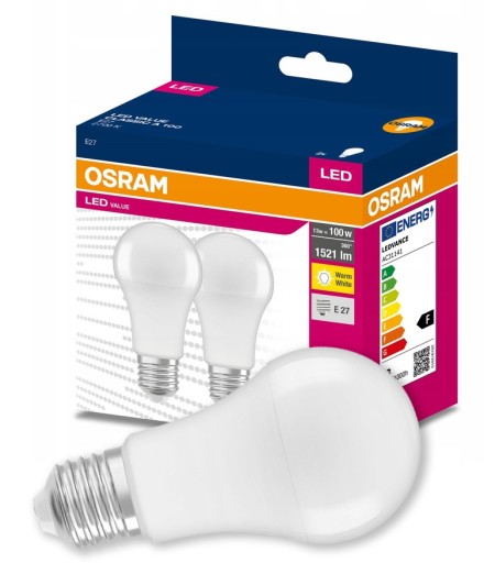 SET 2x E27 LED žiarovka 13W 2700K 1521lm OSRAM