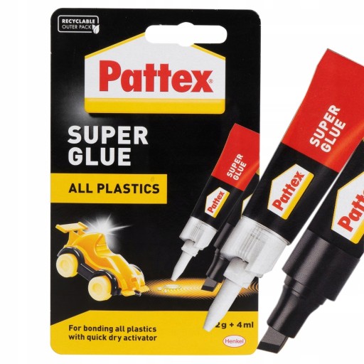 PATTEX SUPER GLUE FOR PLASTIC S.O.S 2G + AKTIVÁTOR 4ML