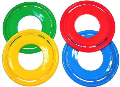 4 x LIETAJÚCI DISK RINGO PLATE POĽSKÝ UFO PRODUKT