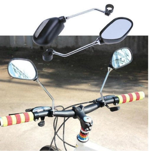 Zrkadlo na bicykel na riadidlá, 2 ks L+P