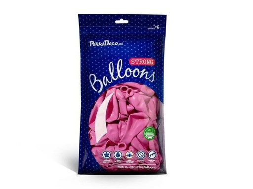 FUCHSIOVÉ BALÓNY pastelové silné 27 cm 12 palcov 50 ks na girlandy