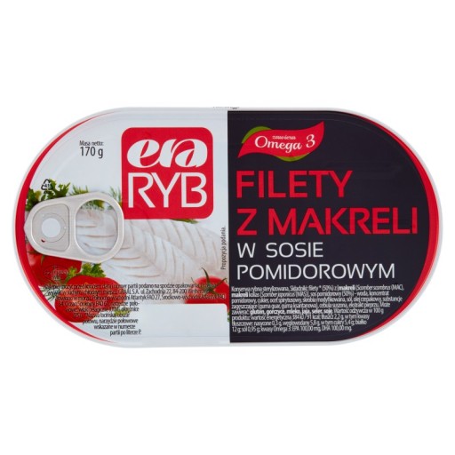 Era Ryb Filety z makrely v paradajkovej omáčke 170 g