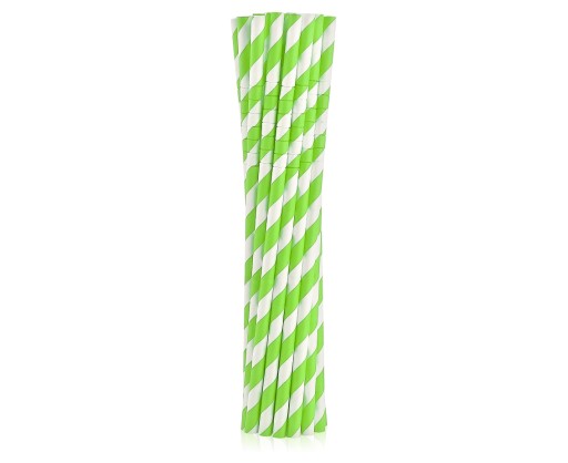 Broken Paper Slams Green Stripes Bio 12 ks.