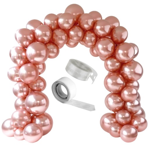 Balónová súprava Balónová ozdoba mašlička girlanda Rose Gold Rose Gold 50 ks