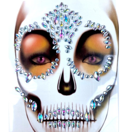 CRYSTALS BONECASE STICKERS SKULL makeup
