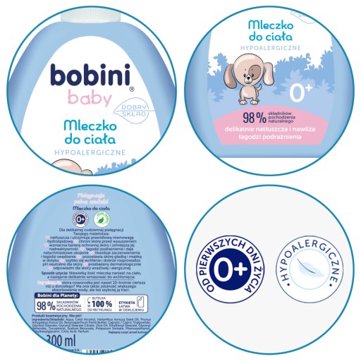 Global Bobini detské telové mlieko 300 ml hypoalergénne