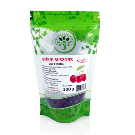 ČEREŠNE, SUŠENÉ ČEREŠNE, BEZ SEMIENKOV, 100g