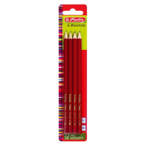 HERLITZ HB drevená sada 4 ceruziek