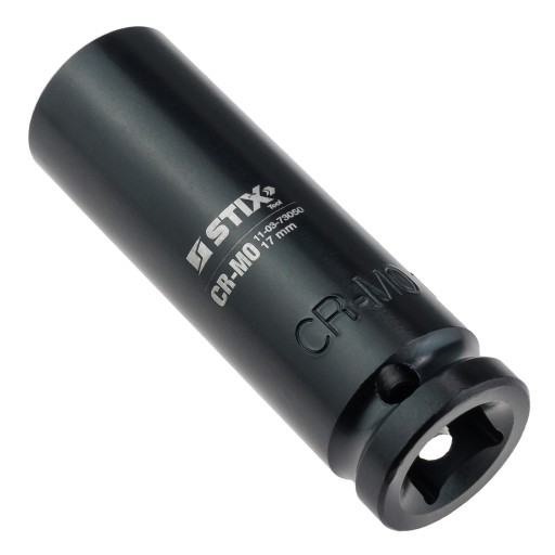 ZÁSUVKA DLHÝ NÁRAZOVÝ 1/2 PALCA 17MM ZÁSUVOVÝ KĽÚČ, CR-MO OCEL - STIX