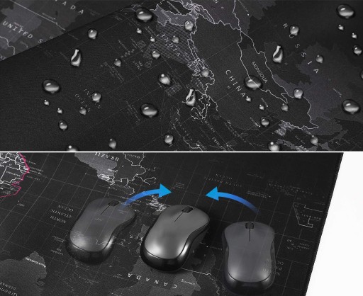 VEĽKÁ XXL PODLOŽKA POD MYŠ MAPA SVETA