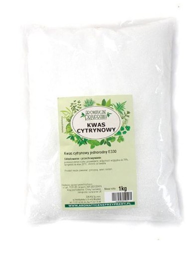 Čistá potravinárska kyselina citrónová 1 kg