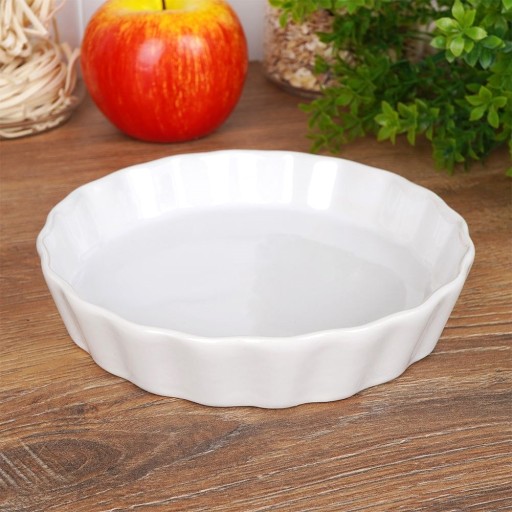 KERAMICKÁ forma, okrúhla forma na pečenie koláčov, koláčové cesto, 15 cm