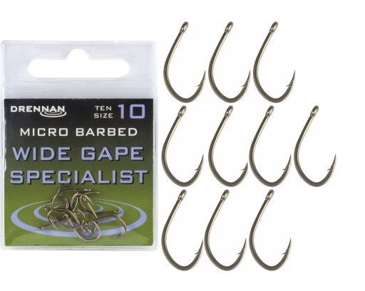 Drennan Wide Gape Specialist háčiky 10 kusov č 16 mleté, feeder, metóda