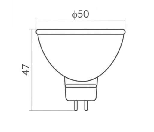 LED žiarovka do svetlometu MR16 závit 2W=20W 12V 4000K Neutrál