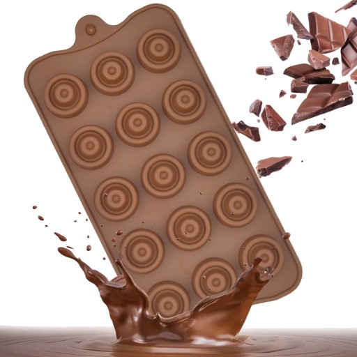 SILIKÓNOVÁ FORMA NA ČOKOLÁDY, ŽELÉ, CUKRÍKY, VOSK, PRALINKY S NÁPLŇOU