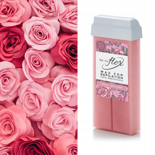 ITALWAX Gélový vosk na depiláciu tela v rolke Flex Rose Oil rolka na 100ml