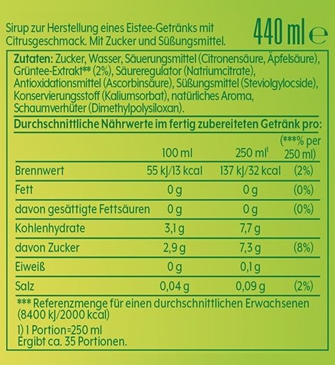 SodaStream Lipton Green Tea sirup koncentrát Zelený čaj 440ml