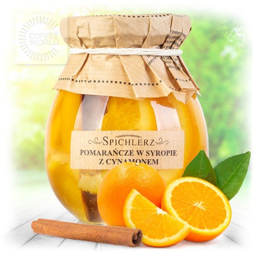 POMARANČ V SIRUPE so ŠKORICOU Spichlerz 260g Jar DARČEK