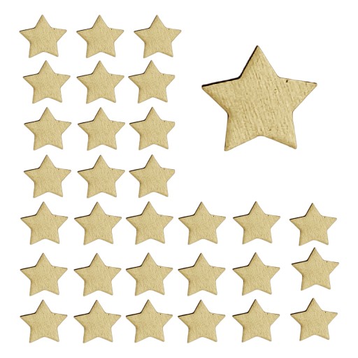 3 cm / 30 ks Stars Hoops lapač snov Scraps