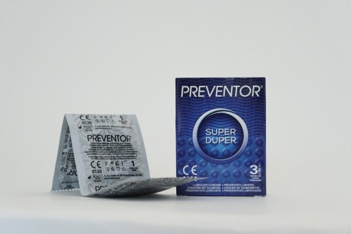 Rebrované kondómy Super Duper 3 ks. Prevento
