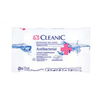 Cleanic antibakteriálne utierky 15 kusov