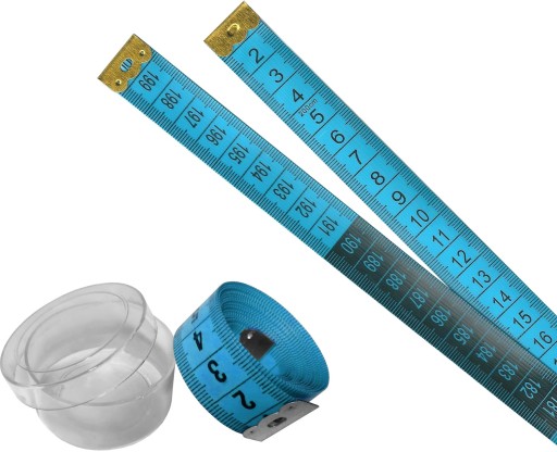 Nezmazateľné šijacie centimetre v krabici s delením -- dlhá 200 cm --