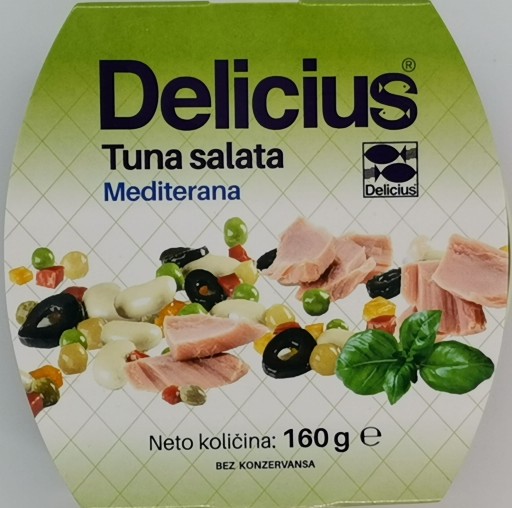 Delicius stredomorský šalát s tuniakom 160