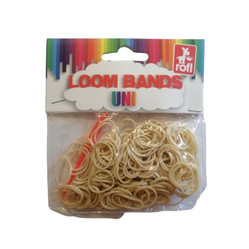Gumičky na výrobu náramkov, DIY doplnkov, béžová 200+