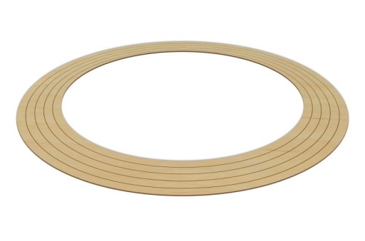 Drevené obrúčky, 5 ks, leštené, tl. 4 mm 32-40 cm