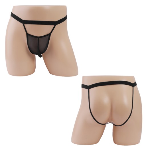 PÁNSKE TRANSPARENTNÉ SIEŤOVANÉ NOHAVIČKY JOCKSTRAP