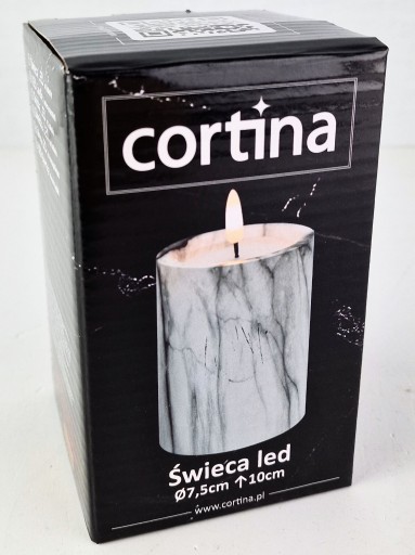 LED SVIEČKA, SVIEČKA NA AKUMULÁTOROVÚ SVIEČKU, DEKORATÍVNA SVIEČKA, MRAMOROVÝ EFEKT