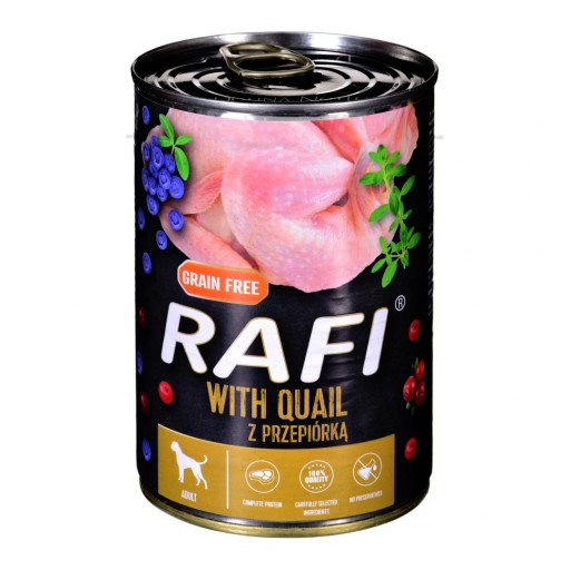 Dolina Noteci Rafi s prepelicami a čučoriedkami 400g