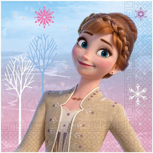 FROZEN obrúsky pastel FROZEN Elsa Anna obojstranná potlač 33cm x20