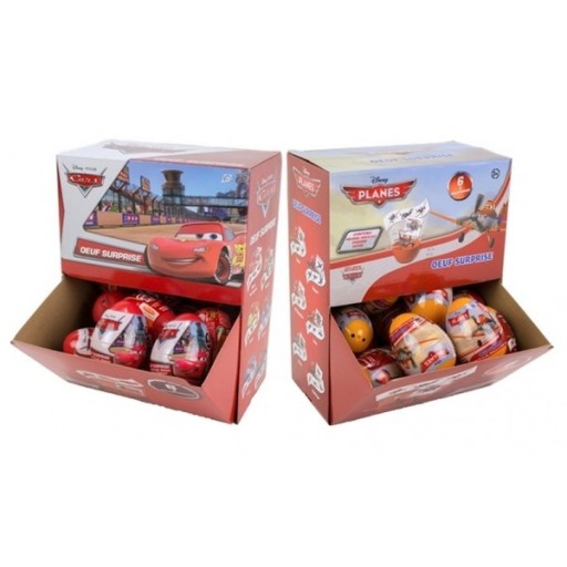 Disney CARS vajíčko s prekvapením McQueen 7,5x6cm