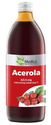 Acerola šťava 100% EkaMedica, 500 ml