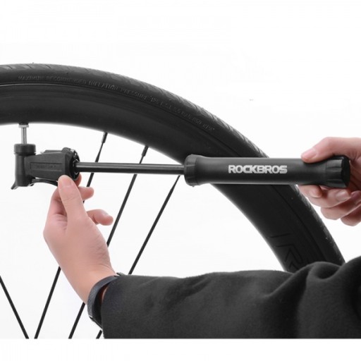 Malá obojstranná pumpa na bicykel Rockbros TM-1701P AV/SV 80PSI