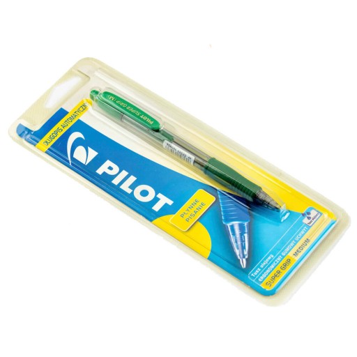 Automatické pero olej Super Grip, Pilot green