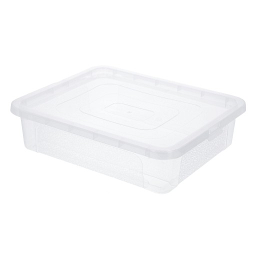 Box box, uzavretá plastová nádoba, 10l box, priehľadný organizér