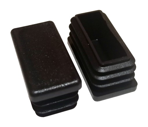 20X40 Profilové zátky PROFILE PLUG 50KS čierna stĺpová zástrčka