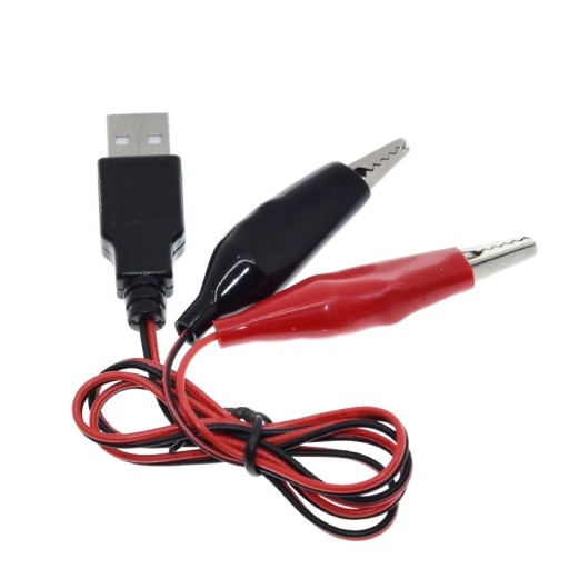 USB Kábel s krokosvorkami pre testovacie rozmery 60 cm