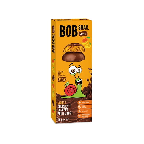 Bob Snail Mango cookies v mliečnej čokoláde