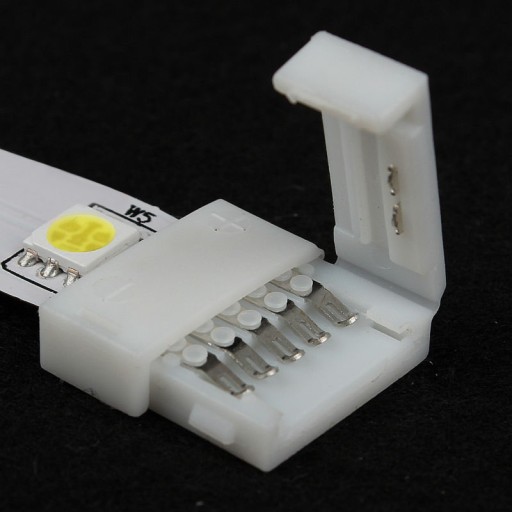 Konektor pre RGBW LED pásik, rovný, 10mm konektor
