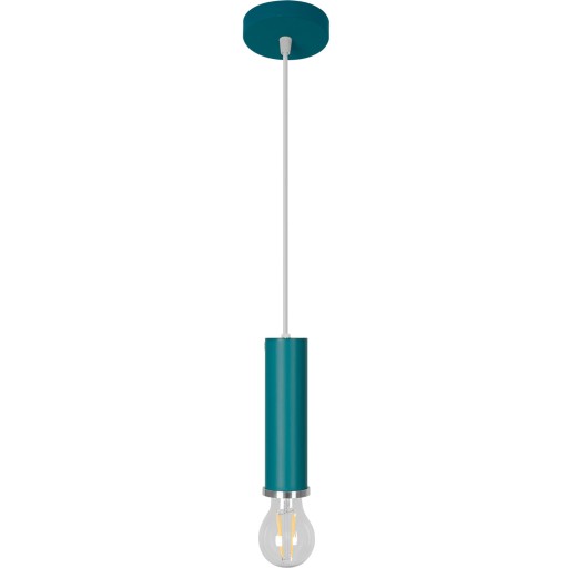 MODERNÁ OSTI A ZÁVISNÁ LAMPA, KOVOVÁ MODRÁ