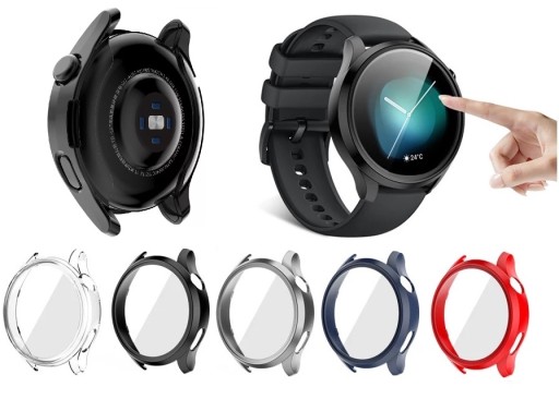 Púzdro HUAWEI WATCH 3 46MM RÔZNE FARBY TEPOVANÉ SKLO