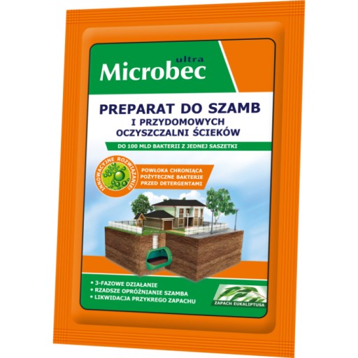 Microbec Prípravok pre septiky a čističky odpadových vôd 25g Eukalyptus