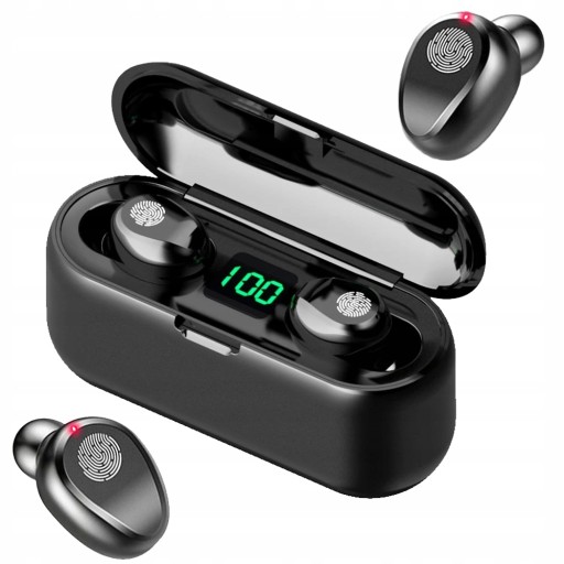 Bezdrôtové Bluetooth športové slúchadlá IN-EAR NA BEHANIE s mikrofónom